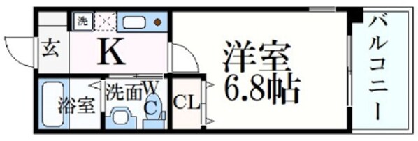 ダイドーメゾン阪神西宮駅前の物件間取画像